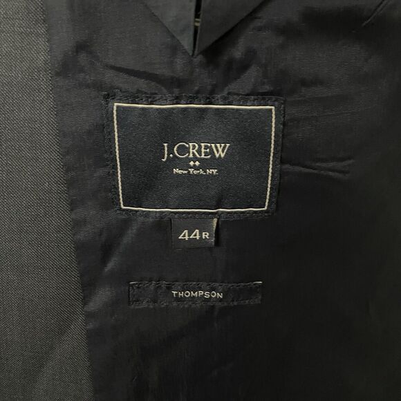 J. Crew Thompson 44R Blue 100% Wool 2-Button Dual-Vent Sports Coat - Picture 9 of 11